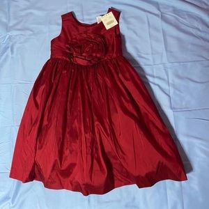 NWT 6 pretty in plaid rosette dress